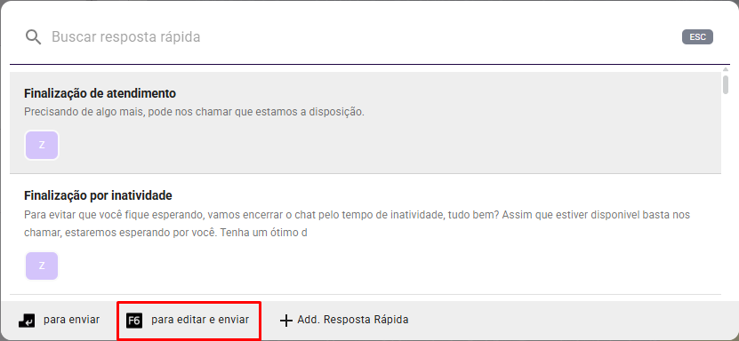 botão editar e enviar