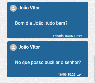 Mensagem editada