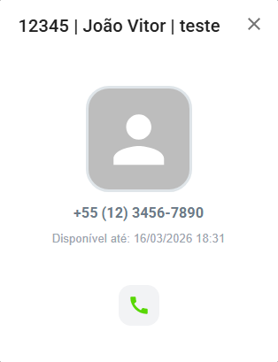 Modal permissão concedida