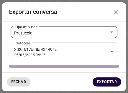 Card Exportar por Protocolo