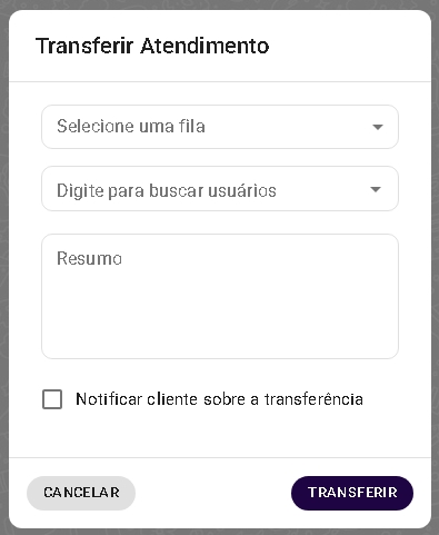 Card Finalização de Atendimento