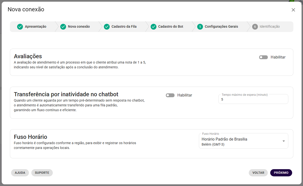 Modal Passo cadastro do bot