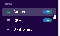 Menu STATUS CRM