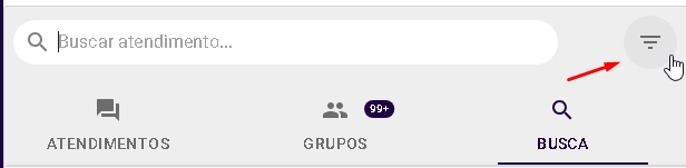 Filtro de Atendimentos