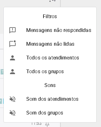 Filtro de Atendimentos