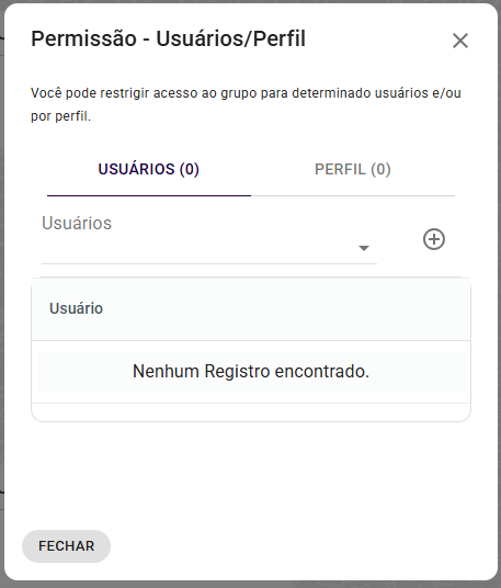 Privacidade por Usuário