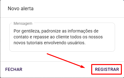 Modal alerta