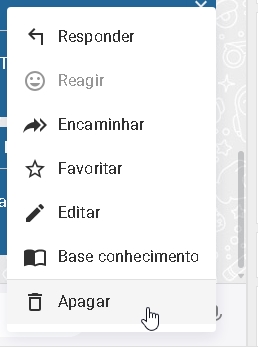 Confirmação de exclusão