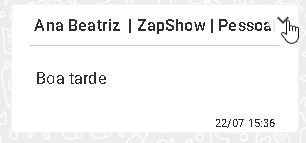 Botão para reagir mensagem